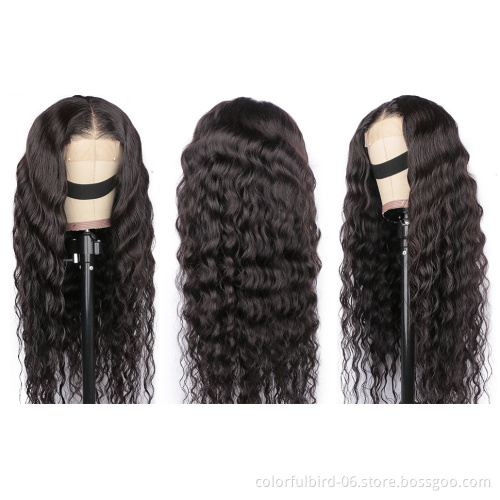 Transparent Loose Deep Wave Frontal Wigs For Women Human Hair 30 Inch Malaysian Hd Loose Deep Wave Wig 5x5 Lace Closure